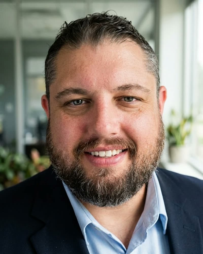 Head-and-shoulders portrait of Matt Huber, facing the camera